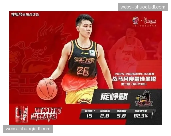 庞峥麟包揽全部月度星锐奖 新秀赛季场均16.5分创历史